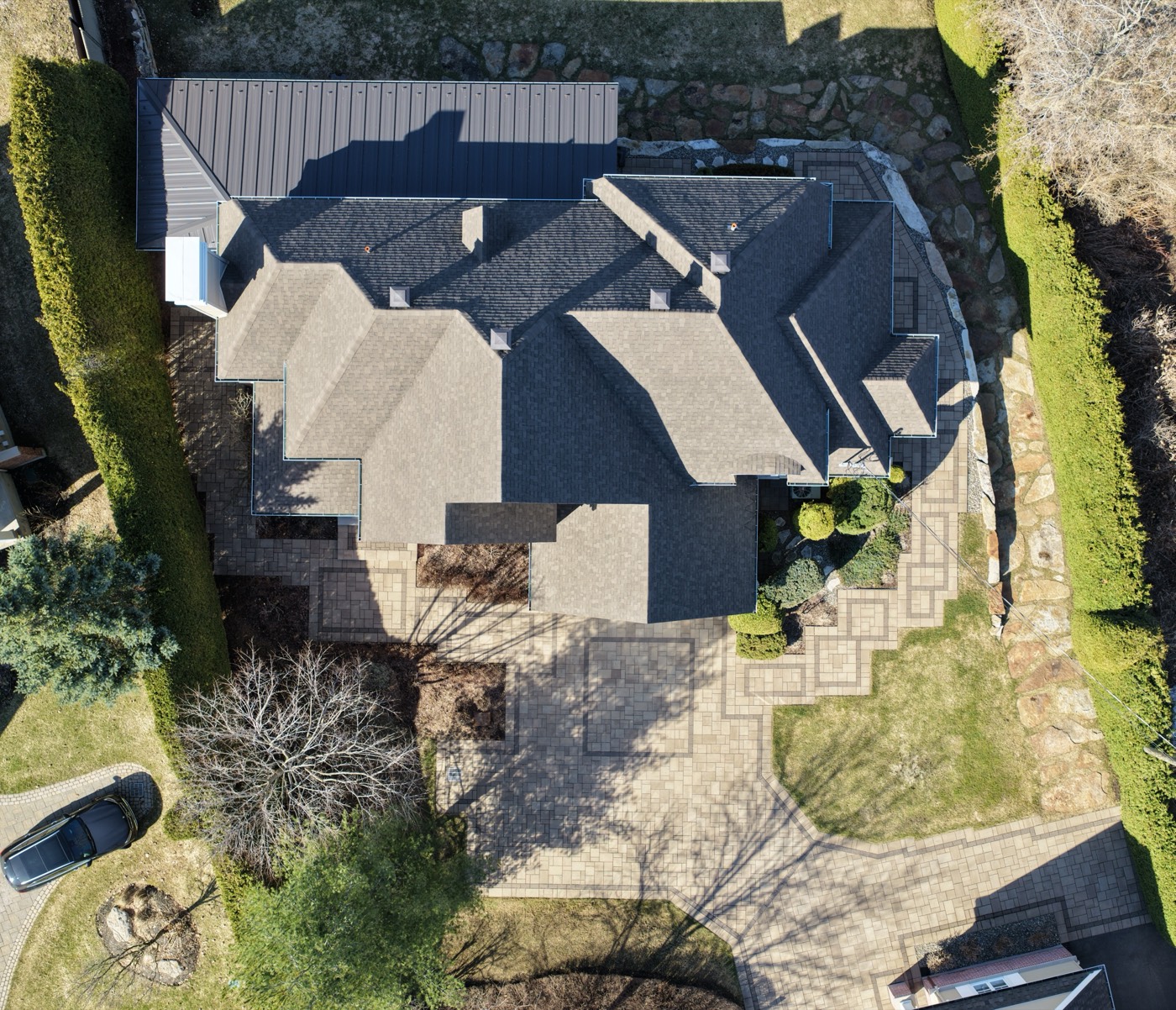 Inspection thermographique de toiture par drone
